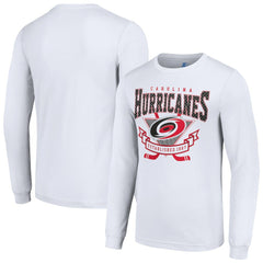 Carolina Hurricanes Starter Team Logo Graphic Long Sleeve T-Shirt - White T-shirts