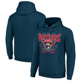 Florida Panthers Starter Team Logo Graphic Fleece Tri-Blend Pullover Hoodie - Navy Hoodies