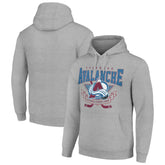 Colorado Avalanche Starter Team Logo Graphic Fleece Tri-Blend Pullover Hoodie - Heather Gray Hoodies