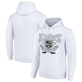 Los Angeles Kings Starter Team Logo Graphic Fleece Tri-Blend Pullover Hoodie - White Hoodies