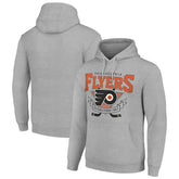 Philadelphia Flyers Starter Team Logo Graphic Fleece Tri-Blend Pullover Hoodie - Heather Gray Hoodies