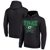 Dallas Stars Starter Team Logo Graphic Fleece Tri-Blend Pullover Hoodie - Black Hoodies
