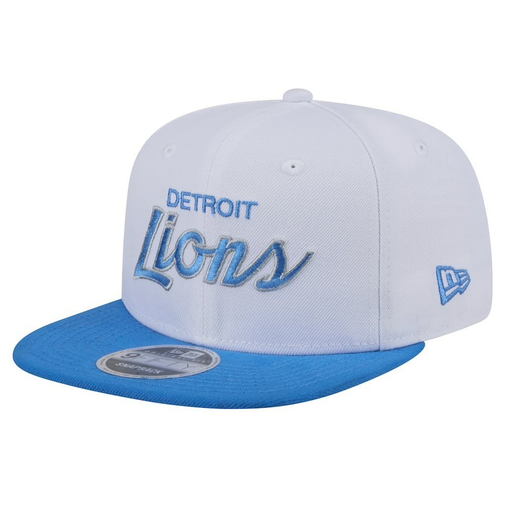 Detroit Lions New Era Sparky 9FIFTY Snapback Hat - White/Blue outlet