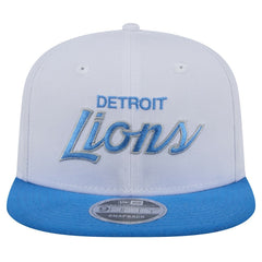Detroit Lions New Era Sparky 9FIFTY Snapback Hat - White/Blue outlet