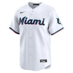 Miami Marlins #1 Dad Home Limited Jersey White