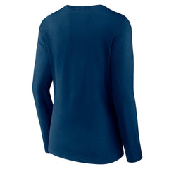 Houston Texans Women's Secondary Logo Victory Arch Long Sleeve V-Neck T-Shirt - Navy outlet