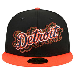 Detroit Tigers Shadow Stitch 59FIFTY Fitted Hat Black