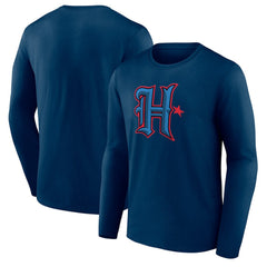 Houston Texans Secondary Logo Long Sleeve T-Shirt - Navy discount