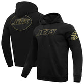 New York Jets Pro Standard Classic Chenille Pullover Hoodie - Black on sale