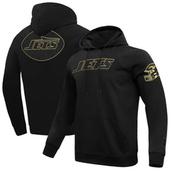 New York Jets Pro Standard Classic Chenille Pullover Hoodie - Black on sale