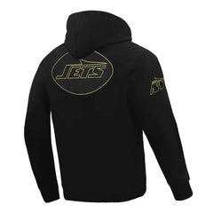 New York Jets Pro Standard Classic Chenille Pullover Hoodie - Black on sale