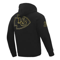 Kansas City Chiefs Pro Standard Classic Chenille Pullover Hoodie - Black on sale