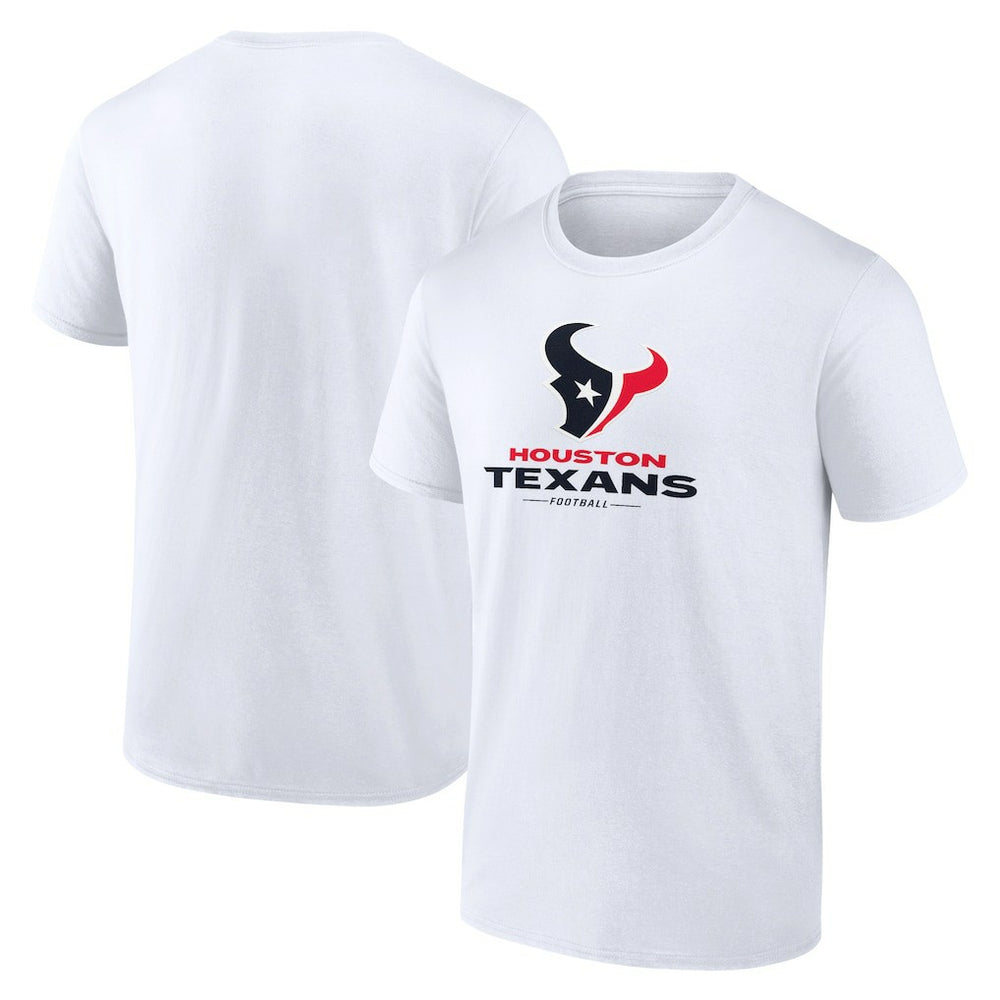 Houston Texans Team Lockup T-Shirt - White cheap