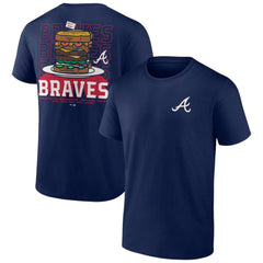 Atlanta Braves Blooper Burger T-Shirt Navy