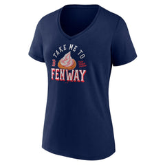 Boston Red Sox Women's Take Me to Fenway V-Neck T-Shirt Navy