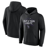 Colorado Rockies Elevation Pullover Hoodie Black