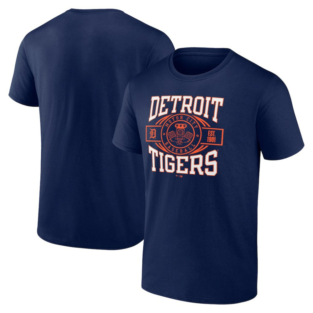 Detroit Tigers Motor City Baseball T-Shirt Navy
