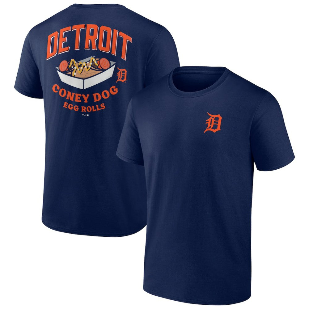 Detroit Tigers Coney Dog Egg Rolls T-Shirt Navy