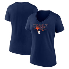 Houston Astros Women's Hustle Town V-Neck T-Shirt Navy