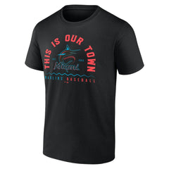 Miami Marlins Our Town T-Shirt Black