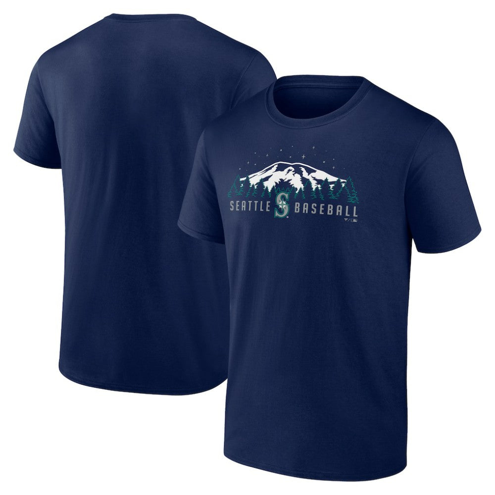 Seattle Mariners Mountains T-Shirt Navy