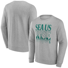 Seattle Mariners Sea Us Rise Pullover Sweatshirt Gray