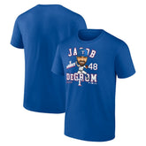 Jacob deGrom Texas Rangers Caricature T-Shirt Royal