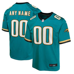 Jacksonville Jaguars Youth Prowler Throwback Custom Game Jersey - Teal on sale