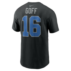 Jared Goff Detroit Lions Name & Number T-Shirt - Black discount