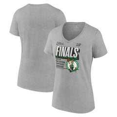 Boston Celtics Women's 2024 Eastern Conference Champions Locker Room Post Up Move V-Neck T-Shirt - Steel shop