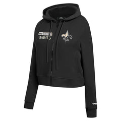 New Orleans Saints Pro Standard Women's Split Logo Full-Zip Hoodie - Black outlet