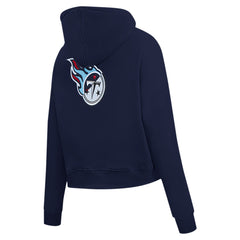 Tennessee Titans Pro Standard Women's Split Logo Full-Zip Hoodie - Navy cheap