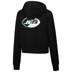 New York Jets Pro Standard Women's Split Logo Full-Zip Hoodie - Black for sale