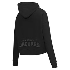 Jacksonville Jaguars Pro Standard Women's Jeweled Cropped Pullover Hoodie - Black discount