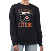 Philadelphia Flyers G-III 4Her by Carl Banks Women's Team Logo Tri-Blend Fleece Pullover Sweatshirt - Black Sweatshirts
