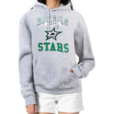 Dallas Stars G-III 4Her by Carl Banks Women's Team Logo Tri-Blend Fleece Pullover Hoodie - Heather Gray Hoodies