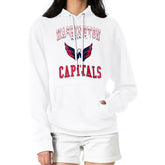 Washington Capitals G-III 4Her by Carl Banks Women's Team Logo Tri-Blend Fleece Pullover Hoodie - White Hoodies
