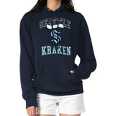 Seattle Kraken G-III 4Her by Carl Banks Women's Team Logo Tri-Blend Fleece Pullover Hoodie - Deep Sea Blue Hoodies