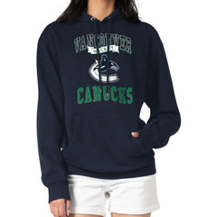 Vancouver Canucks G-III 4Her by Carl Banks Women's Team Logo Tri-Blend Fleece Pullover Hoodie - Navy Hoodies