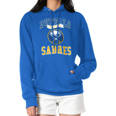 Buffalo Sabres G-III 4Her by Carl Banks Women's Team Logo Tri-Blend Fleece Pullover Hoodie - Royal Hoodies