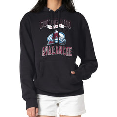Colorado Avalanche G-III 4Her by Carl Banks Women's Team Logo Tri-Blend Fleece Pullover Hoodie - Black Hoodies