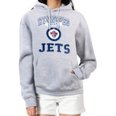 Winnipeg Jets G-III 4Her by Carl Banks Women's Team Logo Tri-Blend Fleece Pullover Hoodie - Heather Gray Hoodies