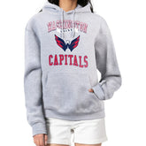 Washington Capitals G-III 4Her by Carl Banks Women's Team Logo Tri-Blend Fleece Pullover Hoodie - Heather Gray Hoodies