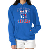 New York Rangers G-III 4Her by Carl Banks Women's Team Logo Tri-Blend Fleece Pullover Hoodie - Blue Hoodies