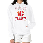 Calgary Flames G-III 4Her by Carl Banks Women's Team Logo Tri-Blend Fleece Pullover Hoodie - White Hoodies