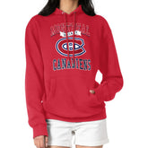 Montreal Canadiens G-III 4Her by Carl Banks Women's Team Logo Tri-Blend Fleece Pullover Hoodie - Red Hoodies