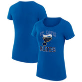 St. Louis Blues G-III 4Her by Carl Banks Women's Super-Slim Fit Lightweight Team Logo Graphic T-Shirt - Blue T-shirts