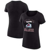 Colorado Avalanche G-III 4Her by Carl Banks Women's Super-Slim Fit Lightweight Team Logo Graphic T-Shirt - Black T-shirts