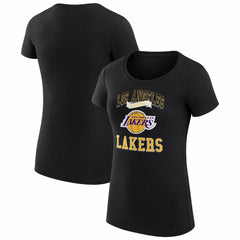 Los Angeles Lakers G-III 4Her by Carl Banks Women's Super-Slim Fit Lightweight Team Logo T-Shirt - Black online