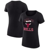 Chicago Bulls G-III 4Her by Carl Banks Women's Super-Slim Fit Lightweight Team Logo T-Shirt sale - Black discount
